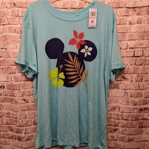 Disney T-shirt Tropical Minnie Mouse Graphic Tee Size 2X
